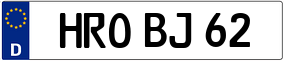 Trailer License Plate